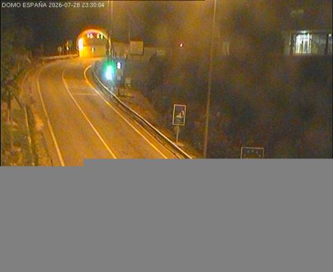 Webcam en directo: Túnel de Bielsa. Salida España