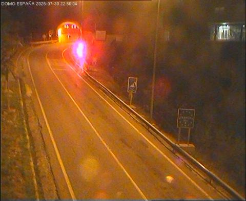 Webcam en directo: Túnel de Bielsa. Salida España