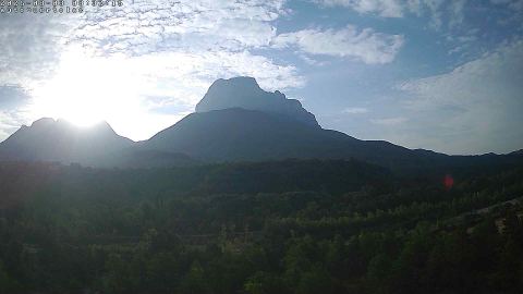 Webcam en directo: Peña Montañesa desde Escalona