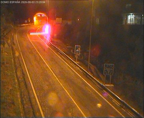 Webcam en directo: Túnel de Bielsa. Salida España