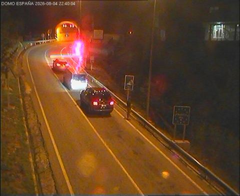 Webcam en directo: Túnel de Bielsa. Salida España